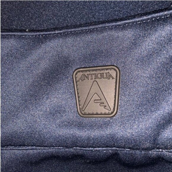 Antigua Men's Full Zip Fleece Navy Blue and Gray Jacket Size Small - Picture 6 of 8